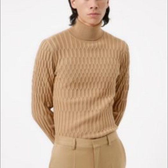 Hugo Boss Sweaters | Hugo Boss Smaximon Extra Slim Fit Turtleneck Sweater in Tan | Color: Tan | Size: M | Tesasmith's Closet